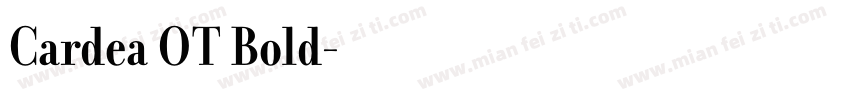 Cardea OT Bold字体转换